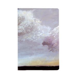 Notebook with sky painting design